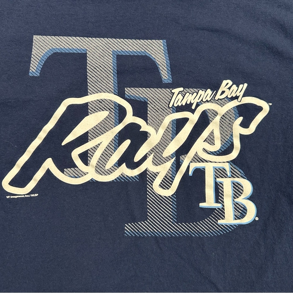 Tampa Bay Rays MLB Genuine Merchandise Navy T Shirt Large - Picture 2 of 4